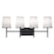 Afx Rose 4-Light LED Vanity - Black ROSV2711CBBK - alternate 3